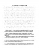 LA LITERATURA MEDIEVAL