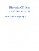 Historia Clínica: modulo de nariz