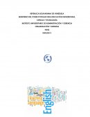 ORGANIZACIÓN Y SISTEMAS ENGLISH