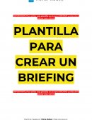 PLANTILLA PARA CREAR UN BRIEFING