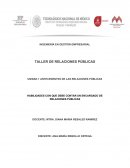 Mexico TALLER DE RELACIONES PÚBLICAS