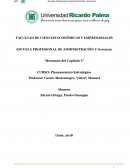 Resumen del Capítulo I CURSO: Planeamiento estratégico