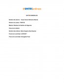 Gestion de negocios Entregable Final