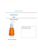 Aparato de Reynolds mecanica de fluidos