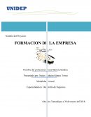 Ejemplo de la Formacion de una empresa