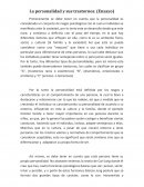 La personalidad y sus trastornos (ensayo)