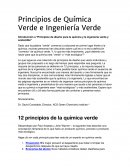 Introducción a "Principios de diseño para la química y la ingeniería verde y sostenible"