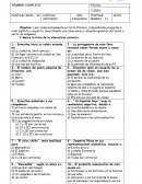 PRUEBA LENGUA Y LITERATURA. LOS AMIGOS DE ERNESTINA