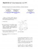 Reporte de la Visita Industrial a la UPT