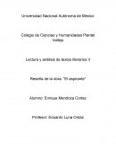 Reseña de la obra: “El aspirante”