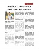 INVERSION AL EMPRENDEDOR PARA UNA MEJOR COLOMBIA