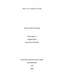 Parte uno: proyecto de vida