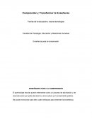 ENSEÑANZA PARA LA COMPRENSIÓN Conocer la vida del aula