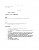 Proyecto Libre. Mi problema es sobre: La Salud Humana