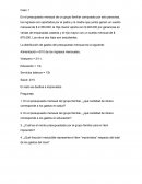 El presupuesto mensual de un grupo familiar compuesto por seis personas