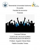 COSTO DE LAS ELECCIONES PRESIDENCIALES EN MÉXICO