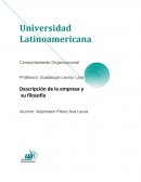 Descripción de la empresa y su filosofía