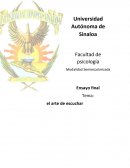 El arte de escuchar del autor Erich Fromm