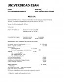 Contabilidad de costos La empresa MILI S.A