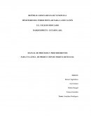 MANUAL DE PROCESOS Y PROCEDIMIENTOS PARA UNA LÍNEA DE PRODUCCIÓN DE MOJITO ARTESANAL