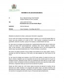 Mediante el presente me dirijo a usted para informarle lo siguiente: No lo se