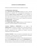 CONTRATO DE ARRENDAMIENTO Conste por el presente documento privado, que celebran de una parte