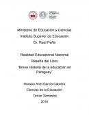 Breve Historia de la educación en Paraguay”