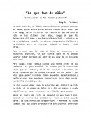 Reseña leteraria de lo que fue de ella