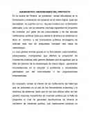 DIAGNOSTICO NECESIDADES DEL PROYECTO