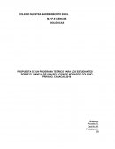 PROPUESTA DE UN PROGRAMA TEÓRICO PARA LOS ESTUDIANTES SOBRE EL MANEJO DE UNA RELACION DE NOVIAZGO