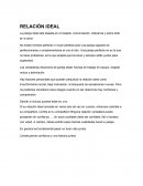 LA RELACIÓN IDEAL