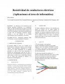 Resistividad de conductores eléctricos (Aplicaciones al área de informática)