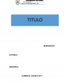 MONOGRAFIA. RECOMENDACIONES TÉCNICAS DEL FORMATO DEL DOCUMENTO