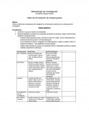 Taller de formulación de anteproyectos