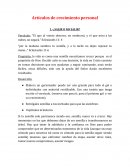 Artículos de crecimiento personal