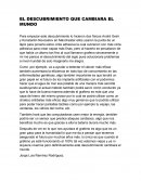 COMO SE DA EL DESCUBRIMIENTO QUE CAMBIARA EL MUNDO