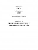 TRABAJO PRÁCTICO NÚMERO: MEDIDAS DIRECTAS
