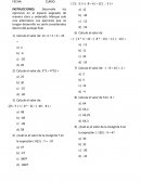 Prueba Matemática Octavo Básico