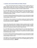 Comentario sobre las posturas filosóficas entre Hobbes y Rousseau