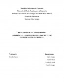 ASISTENCIAL, ADMINISTRATIVA, DOCENTE, DE INVESTIGACIÓN Y GREMIAL.
