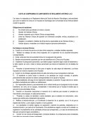CARTA DE COMPROMISO DE CUMPLIMIENTO DE REGLAMENTO INTERNO C.A.O