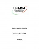 Auditoria administrativa - Actividad