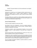 Propuesta Prestación de servicios profesionales como abogado