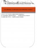 Las adicciones y la tolerancia en las instituciones escolares