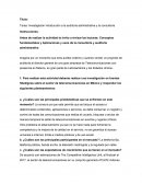 TAREA: INVESTIGACIÓN INTRODUCCIÓN A LA AUDITORÍA ADMINISTRATIVA Y LA CONSULTORÍA