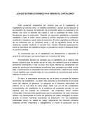 ¿En qué sistema económico va a derivar el capitalismo?