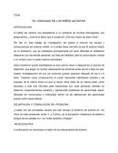 El lenguaje en los niños autistas