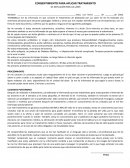 CONSENTIMIENTO PARA APLICAR TRATAMIENTO