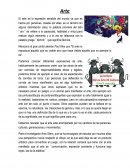 El arte es la expresión sensible del mundo ya que es hecha por personas