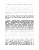 EJEMPLO DE LA TEORÍA DE LA MODERNIZACIÓN DESDE LA TEORÍA DE LA JUSTICIA